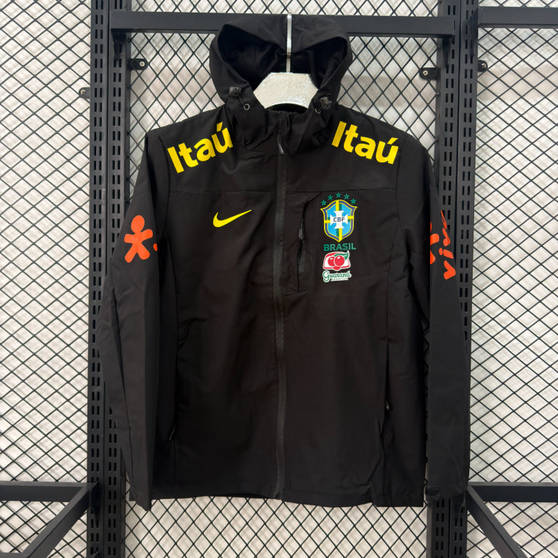 Brazil Black Windbreaker Jacket