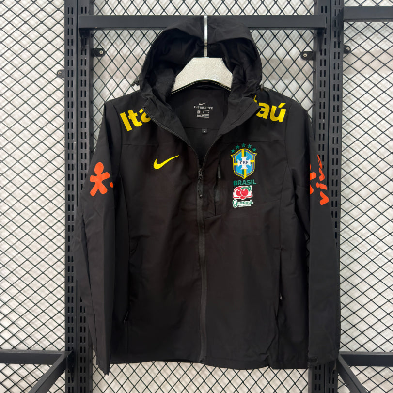 Brazil Black Windbreaker Jacket