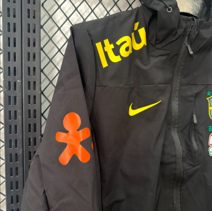 Brazil Black Windbreaker Jacket