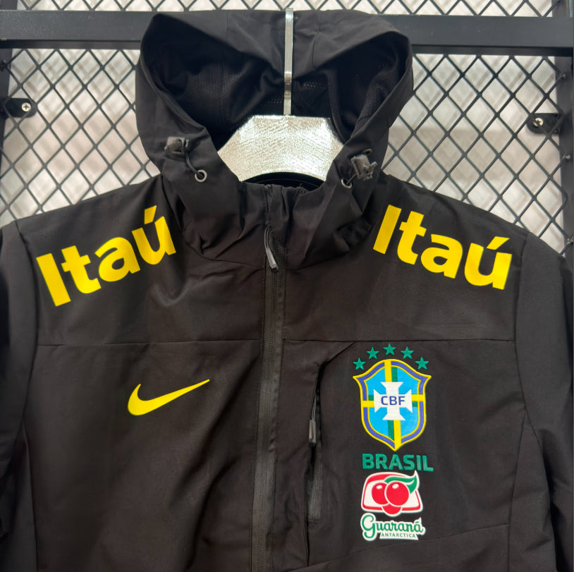 Brazil Black Windbreaker Jacket